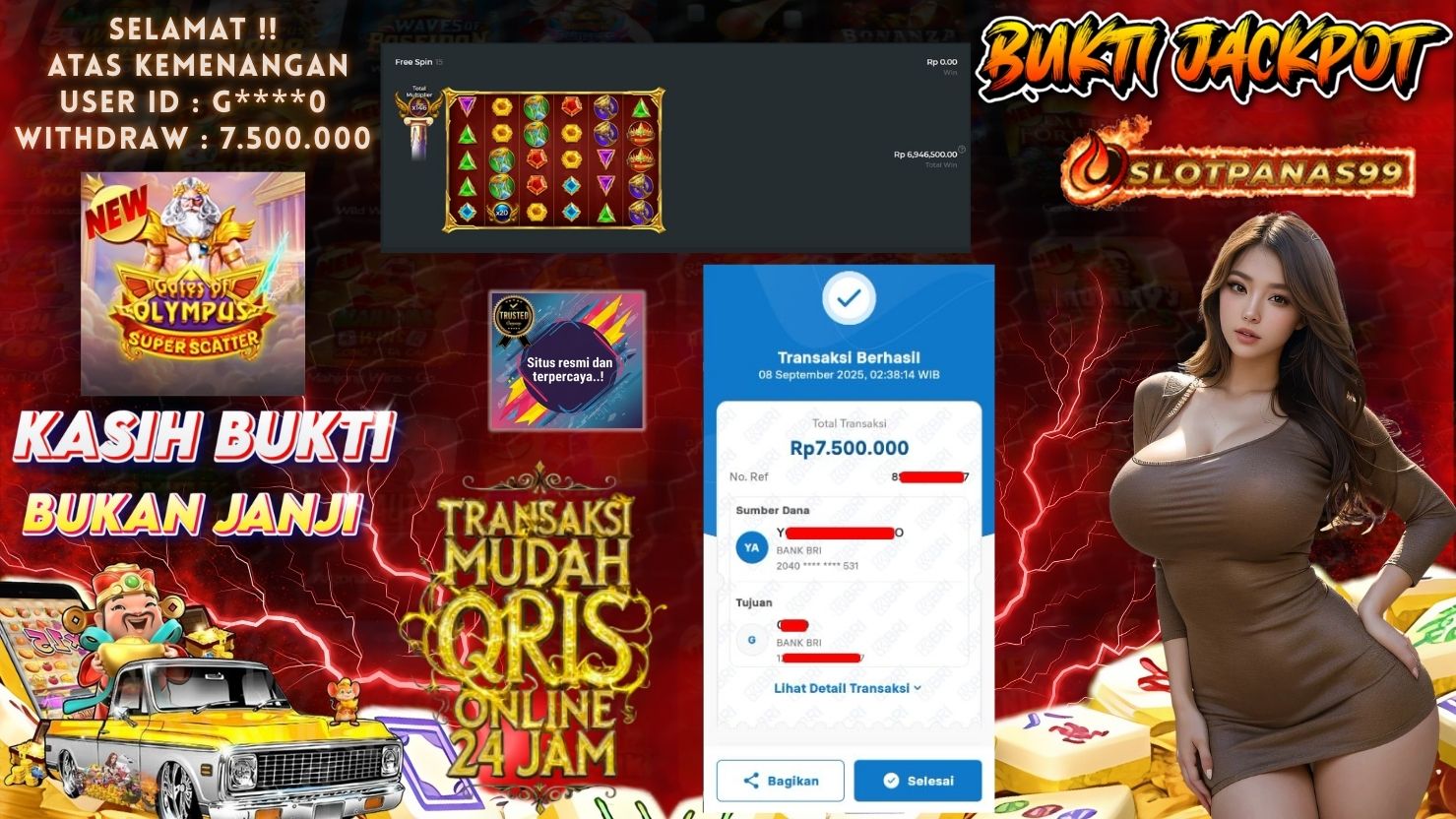 SLOTPANAS99 JACKPOT SLOT GATES OF OLYMPUS SUPER SCATTER